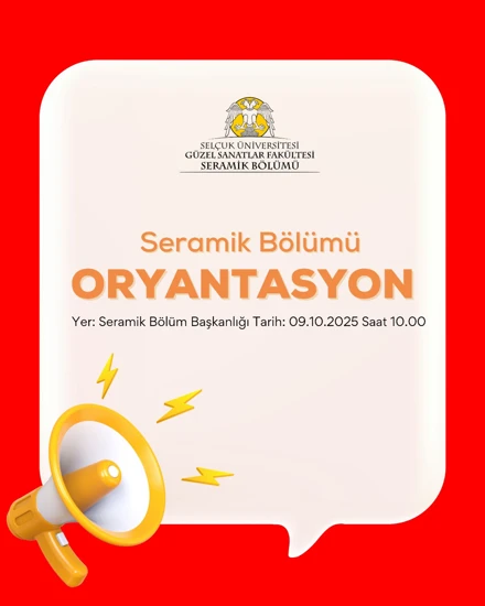 Seramik Bölümü oryantasyon